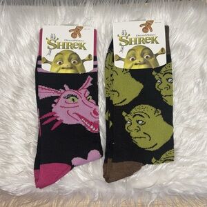 2 Shrek Themed Socks - Unisex Shrek Socks 💚